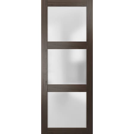 Sartodoors Slab Interior Door, 32" x 96", Chocolate LUCIA2552S-CA-3296